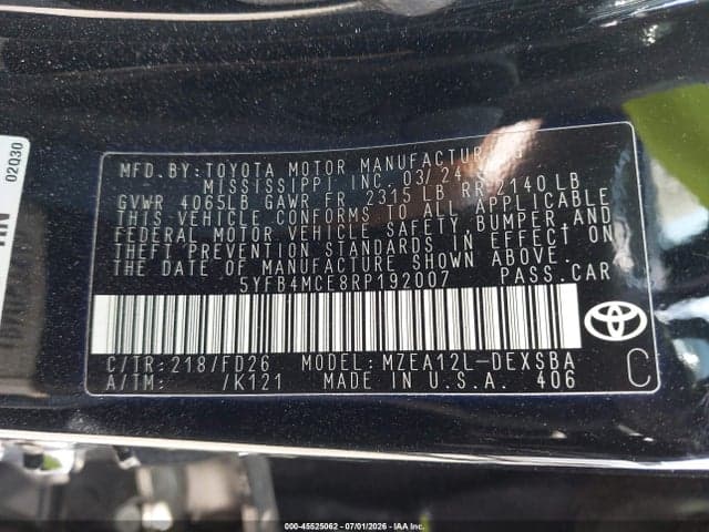 2024 TOYOTA COROLLA NIGHTSHADE EDITION 9