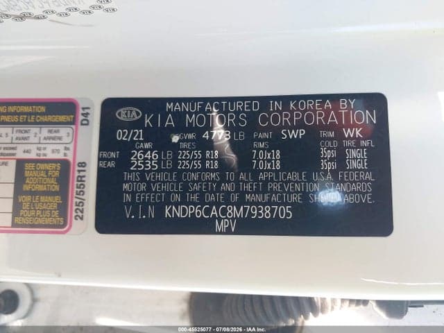 2021 KIA SPORTAGE S 9