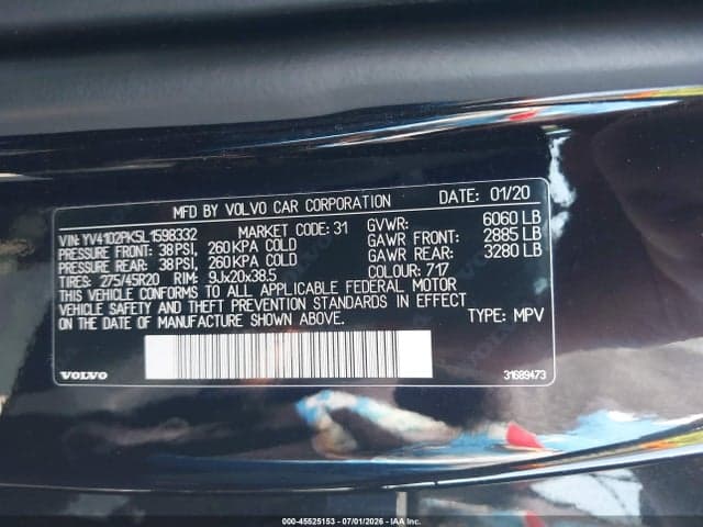 2020 VOLVO XC90 T5 MOMENTUM 7 PASSENGER 9