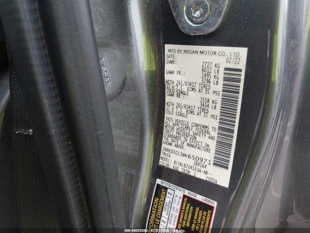 2022 NISSAN FRONTIER KING CAB SV 4X2 9