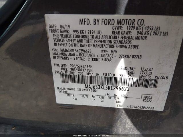 2019 FORD ECOSPORT TITANIUM 9
