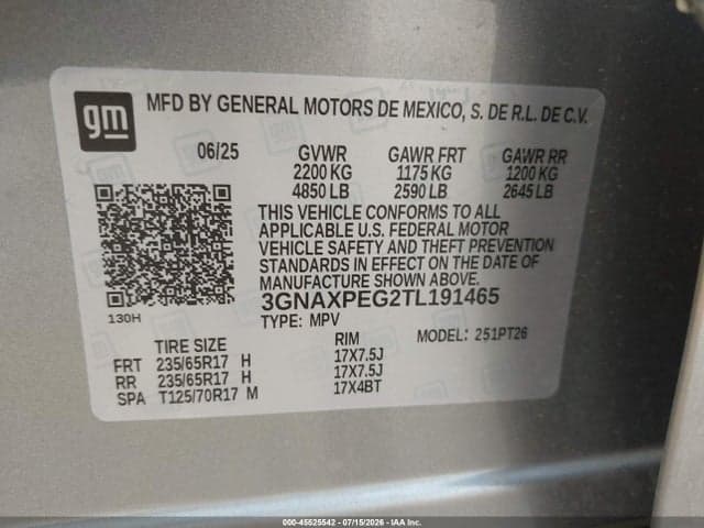 2026 CHEVROLET EQUINOX AWD LT 9