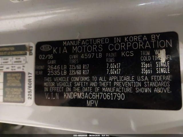 2017 KIA SPORTAGE LX 9