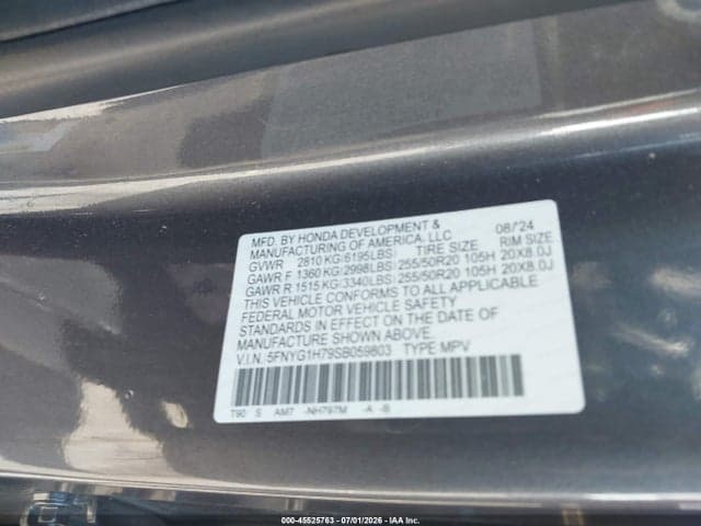 2025 HONDA PILOT TOURING 9