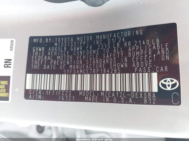 2024 TOYOTA COROLLA SE 9