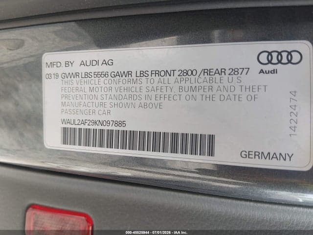 2019 AUDI A6 55 PREMIUM 9