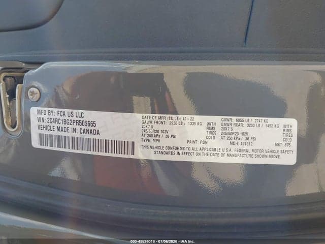2023 CHRYSLER PACIFICA TOURING L 9