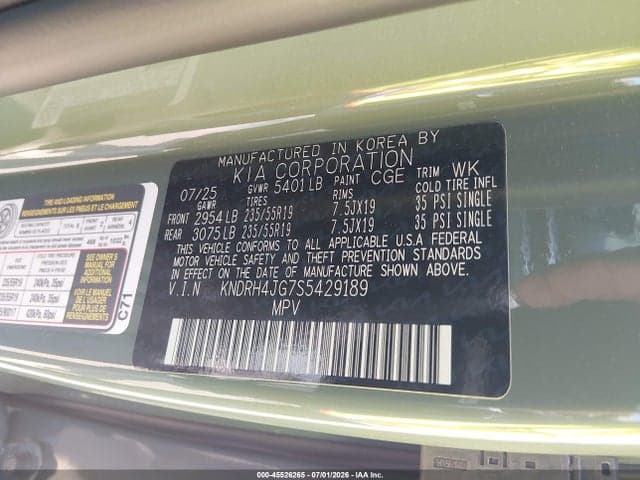 2025 KIA SORENTO HYBRID EX 9