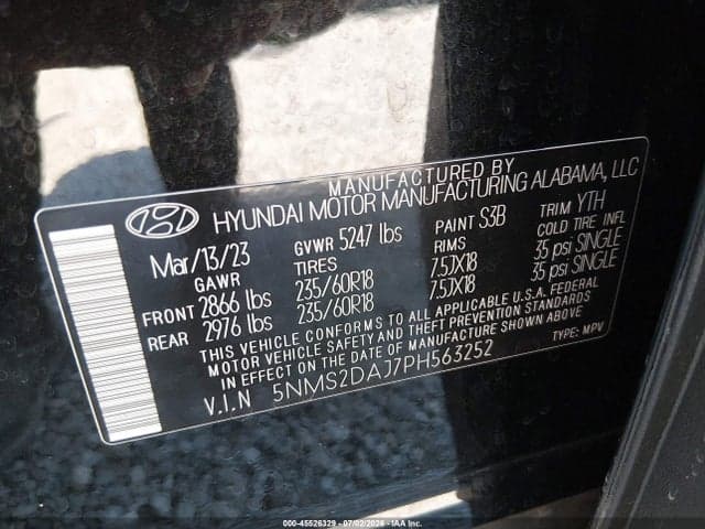 2023 HYUNDAI SANTA FE SEL 9