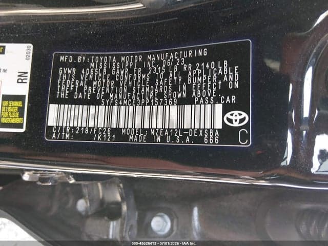 2023 TOYOTA COROLLA SE 9