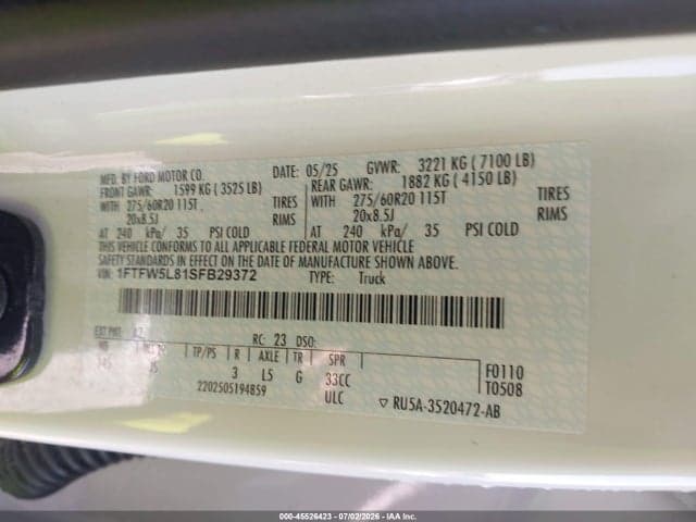 2025 FORD F-150 LARIAT 9