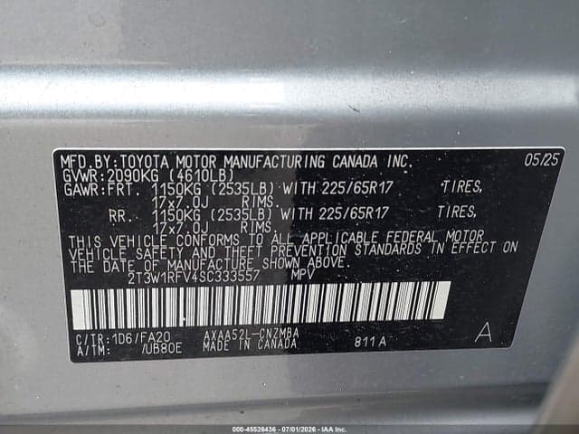 2025 TOYOTA RAV4 XLE 9