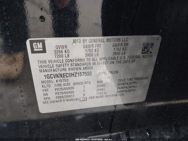 2017 CHEVROLET SILVERADO 1500 WORK TRUCK 9