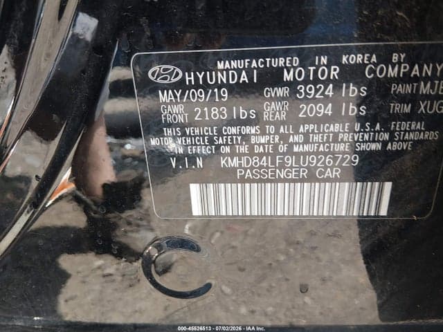 2020 HYUNDAI ELANTRA SEL 9