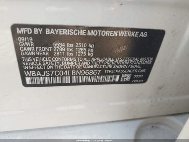 2020 BMW M550I XDRIVE 9
