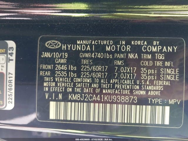 2019 HYUNDAI TUCSON SE 9