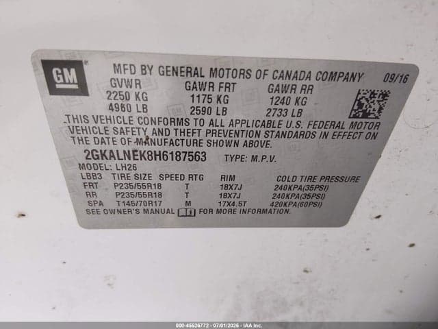 2017 GMC TERRAIN SLE-2 9
