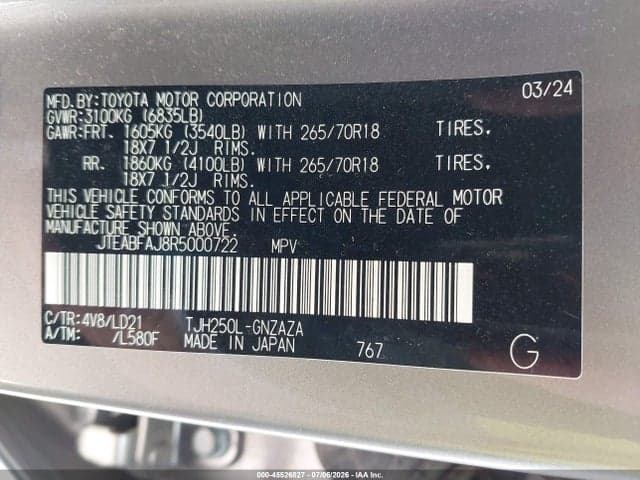 2024 TOYOTA LAND CRUISER FIRST EDITION 9