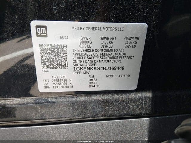 2024 GMC ACADIA FWD ELEVATION 9