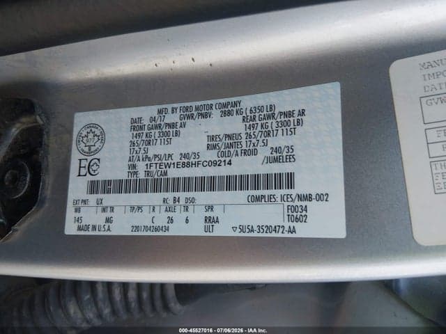 2017 FORD F-150 XL/XLT 9