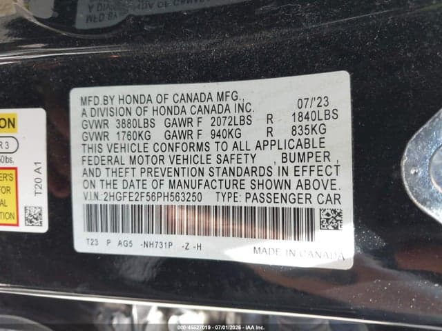 2023 HONDA CIVIC SPORT 9