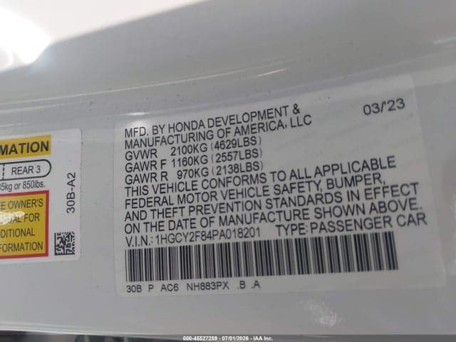 2023 HONDA ACCORD HYBRID TOURING 9