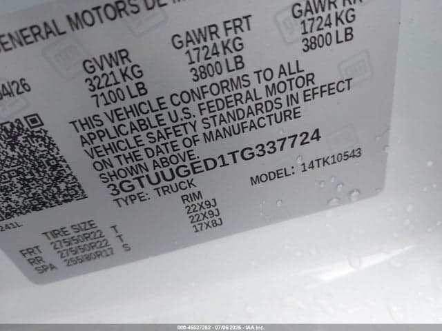 2026 GMC SIERRA 1500 , SHORT BED, DENALI, 4WD 9