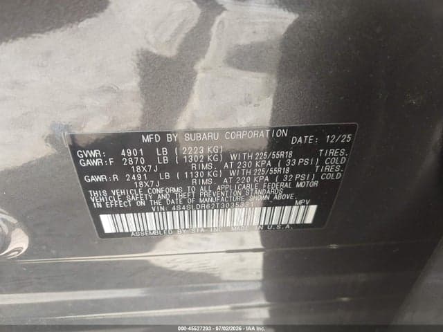 2026 SUBARU FORESTER LIMITED 9