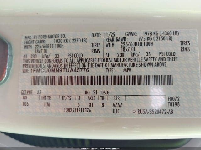 2026 FORD ESCAPE ST-LINE 9