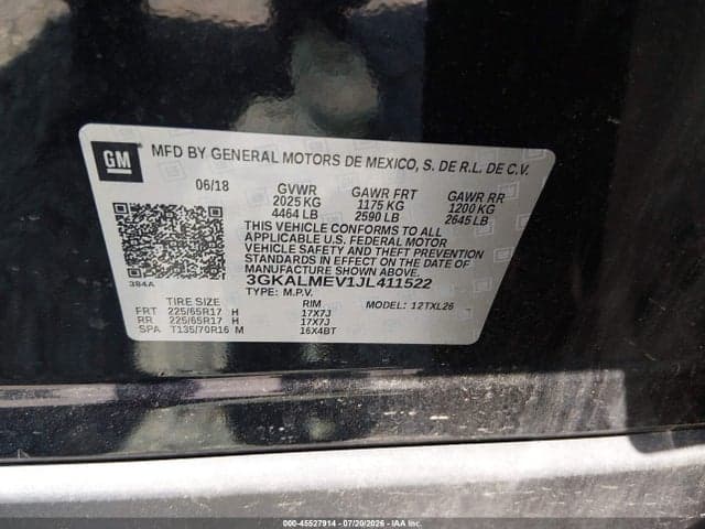 2018 GMC TERRAIN SLE 9