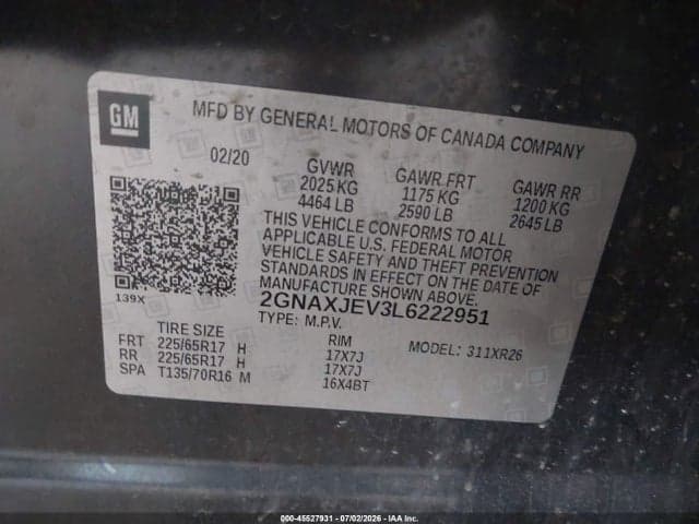 2020 CHEVROLET EQUINOX FWD 2FL 9