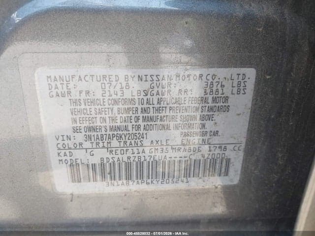 2019 NISSAN SENTRA SR 9