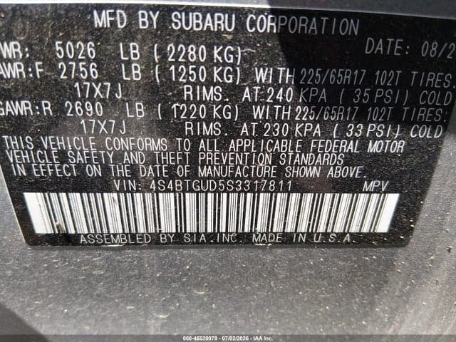 2025 SUBARU OUTBACK WILDERNESS 9