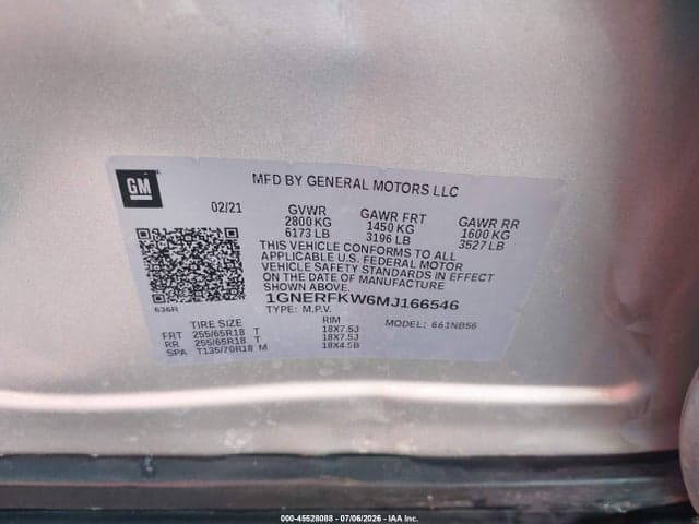 2021 CHEVROLET TRAVERSE FWD LS 9