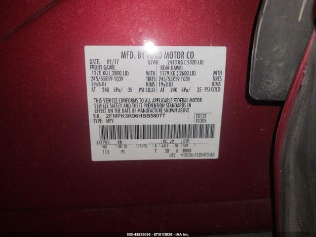 2017 FORD EDGE TITANIUM 9