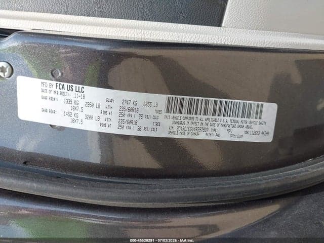 2019 CHRYSLER PACIFICA TOURING L PLUS 9