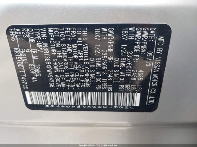 2023 NISSAN ROGUE SV INTELLIGENT AWD 9