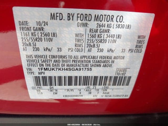 2025 FORD EXPLORER ST-LINE 9
