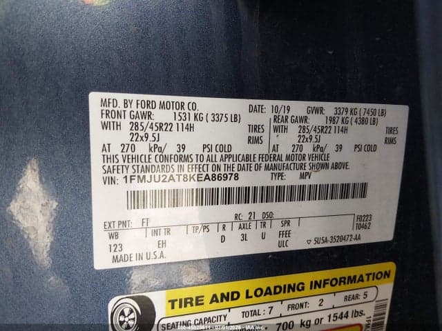 2019 FORD EXPEDITION LIMITED 9