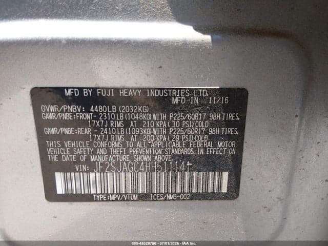 2017 SUBARU FORESTER 2.5I PREMIUM 9