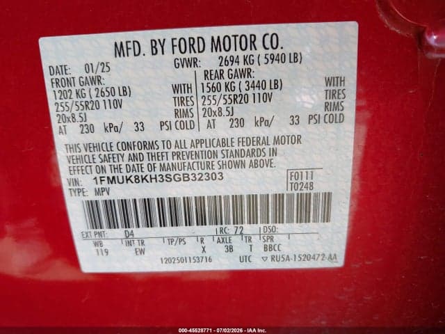 2025 FORD EXPLORER ST-LINE 9