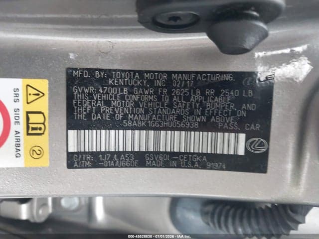 2017 LEXUS ES 350 9