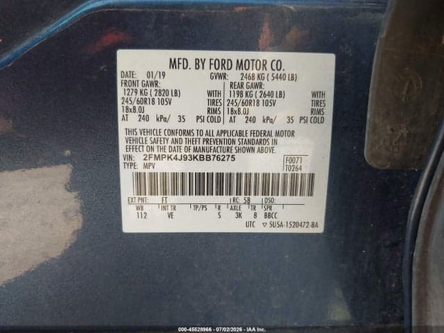 2019 FORD EDGE SEL 9