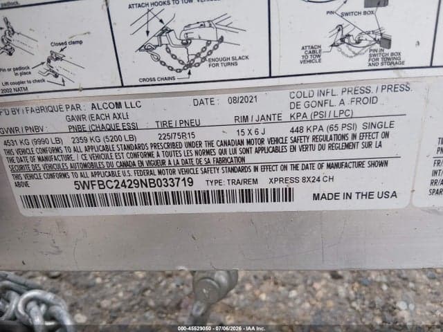 2022 ALCOM XPRESS 8.5X24 9