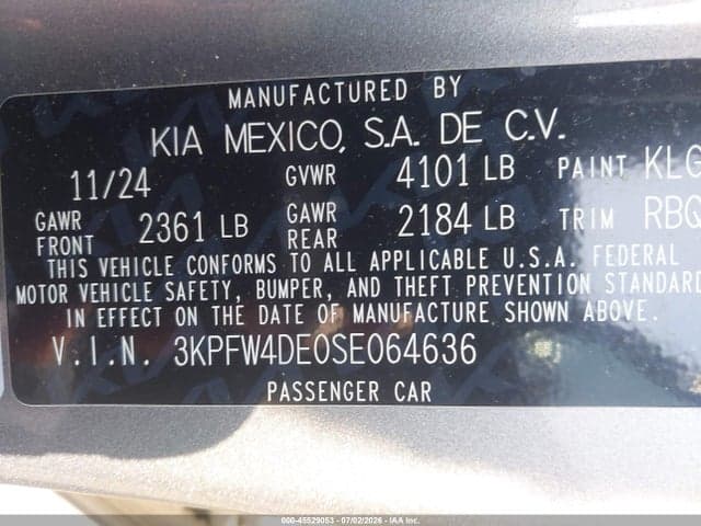 2025 KIA K4 GT-LINE 9