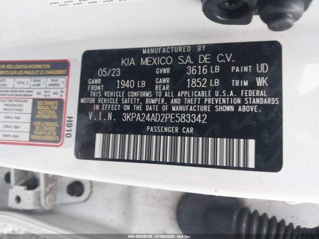 2023 KIA RIO S 9
