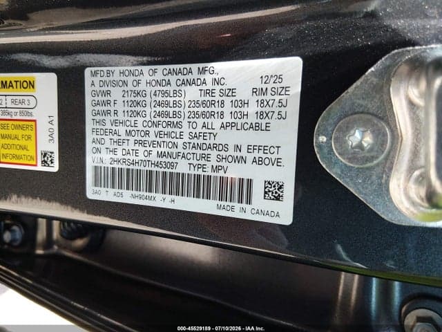 2026 HONDA CR-V EX-L AWD 9