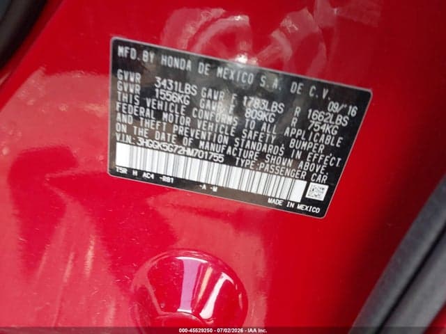 2017 HONDA FIT EX 9