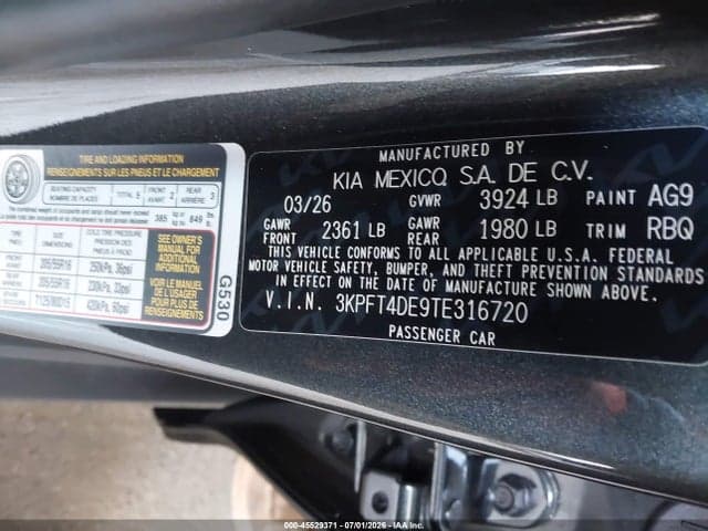 2026 KIA K4 LX 9
