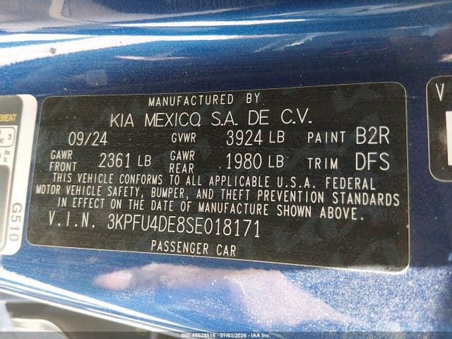 2025 KIA K4 EX 9